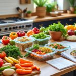 simplifiez votre rentrée avec le batch cooking vegan ! découvrez des menus variés et des listes de courses prêtes à l'emploi pour une organisation saine et gourmande toute la semaine.